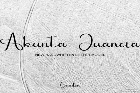 Akhunta Juancia: A Dazzling Script Font
