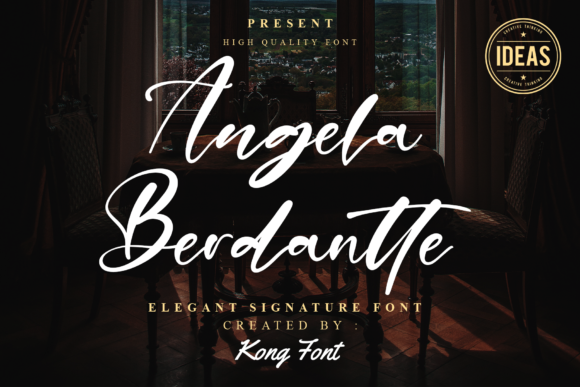 Angela Berdantte Font for Business