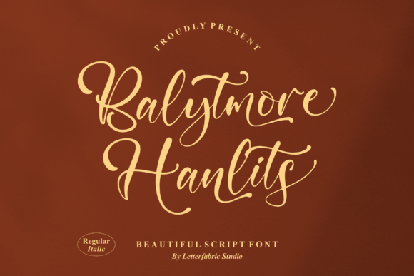 Balytmore Hanlits: A Stylish Script Font for Business