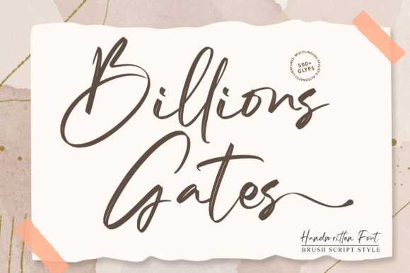 Billions Gates: A Font That Elevates Your Brand