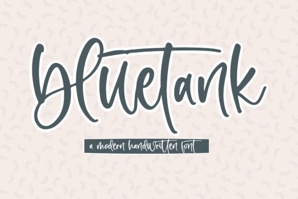 Bluetank: A Playful Script Font for Business