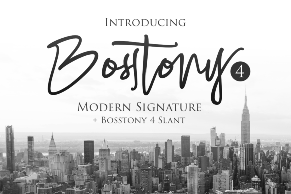 Bosstony 4: A Classy Script Font