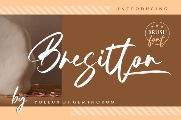 Bresitton Font: Sleek Script for Web Design
