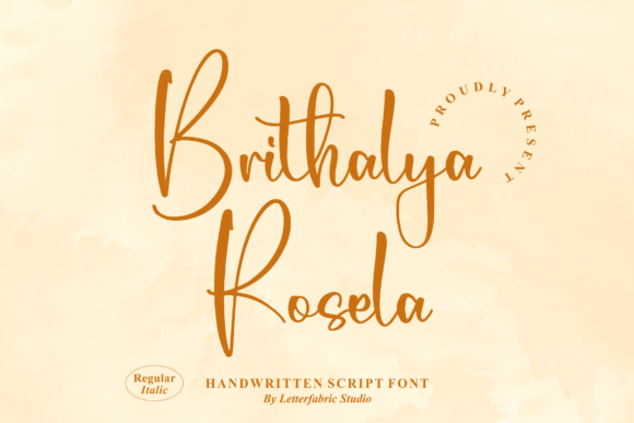 Brithalya Rosela: A Stylish Script Typeface