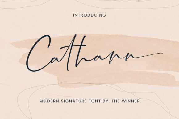 Cathann: A Script Font for Creative Projects