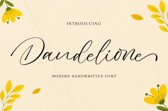 Dandelione Font: Elegant Script for Crafters