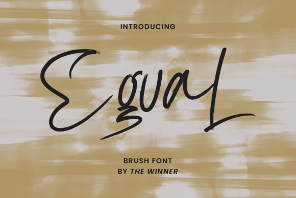 Egual: A Paint Brushed Script Font
