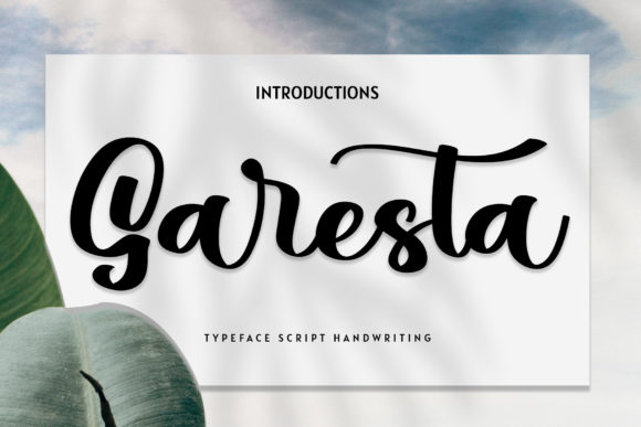 Garesta: A Script Font for Business Branding