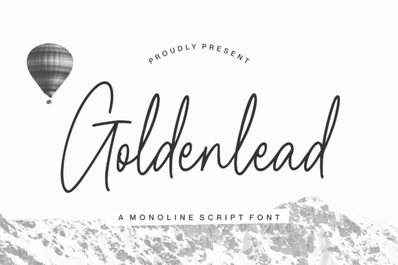 Goldenlead: A Script Font for Creative Makers