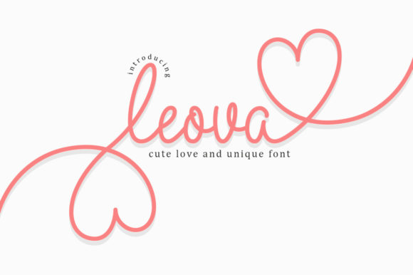 Leova: A Script Font for Real-World Design