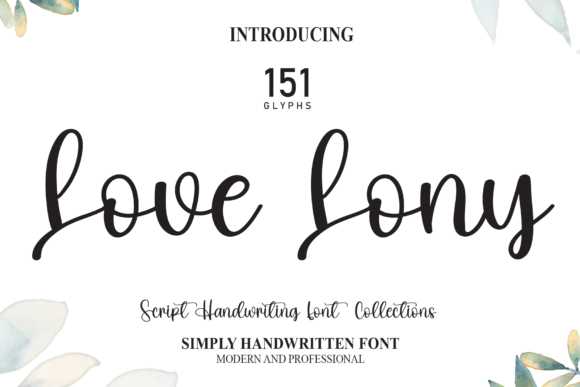 Love Lony: A Whimsical Script Font
