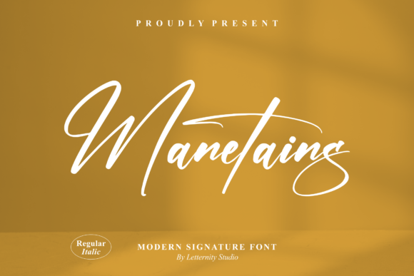 Manetains: A Stylish Script Font for Business