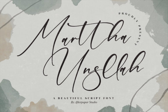 Marttha Unsllah: A Script Font for Real Projects