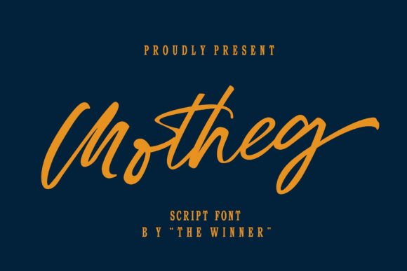 Motheg: A Stylish Script Font for Business