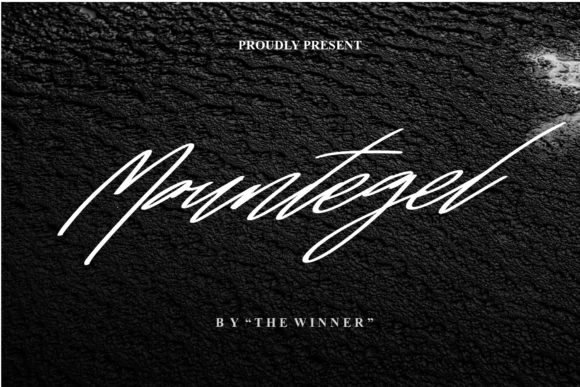 Mountegel: A Script Font for Creative Projects