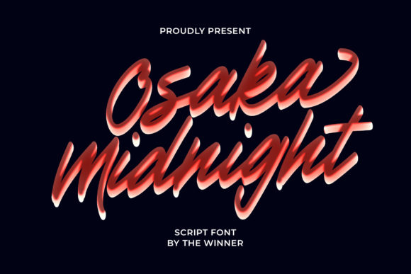 Osaka Midnight: A Script Font for Elegant Campaigns