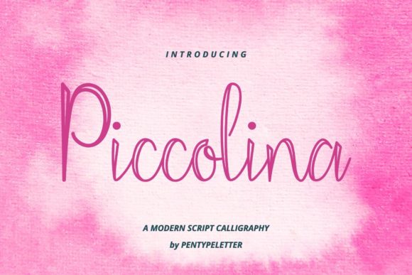 Piccolina: Elegant Script Font for Web Design