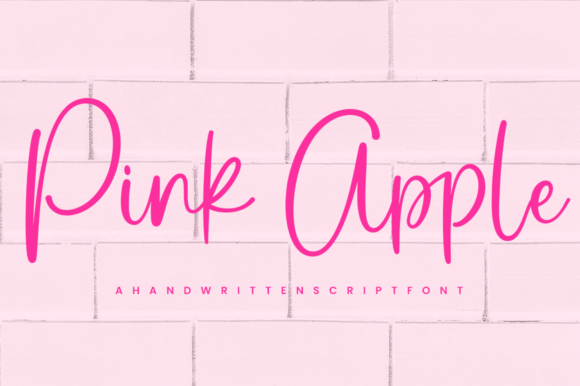 Pink Apple Font for Business Branding