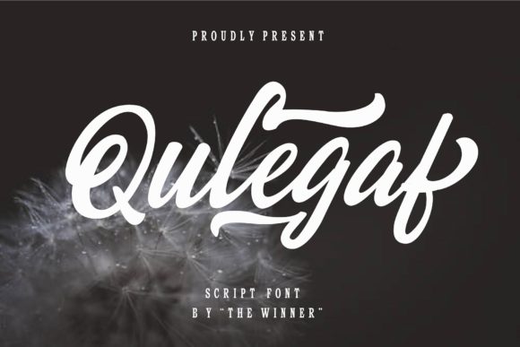 Qulegaf: A Script Font for Polished Branding