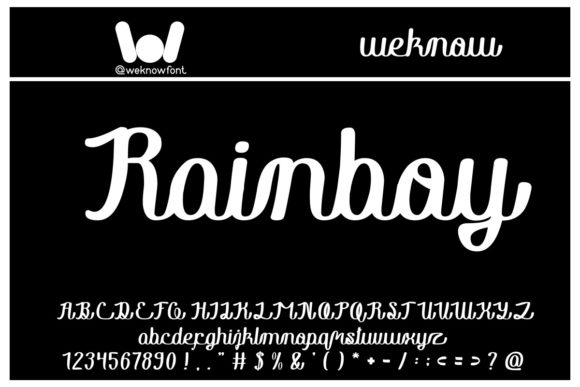 Rainboy in Love: A Script Font for Elegant Web Design