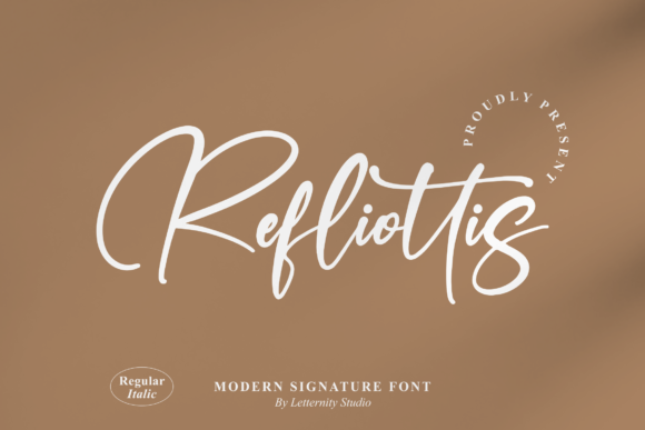 Refliottis: A Delicate Script for Creative Projects