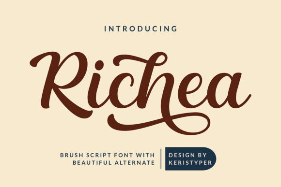 Richea: A Sweet Script Font