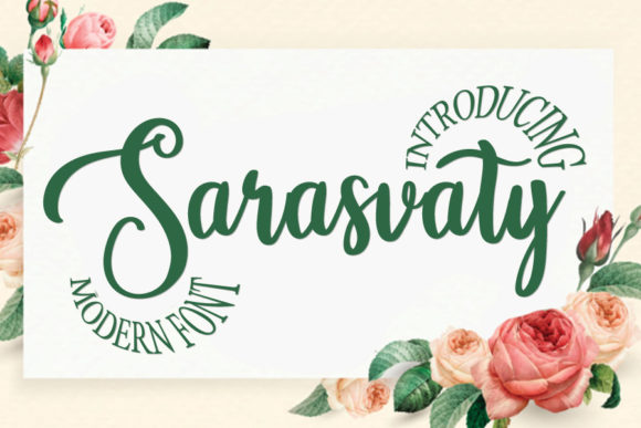Sarasvaty: A Script Font for Web Design