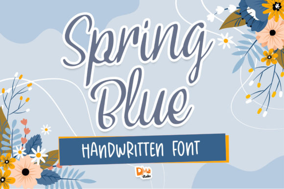 Spring Blue Font for Web Design