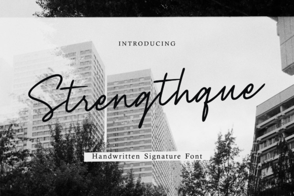 Strenghtque: A Stylish Script Font