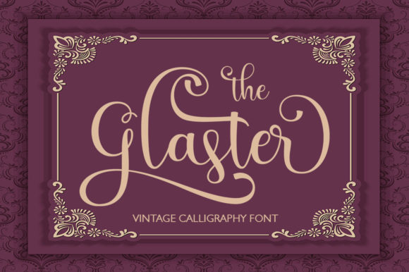 The Glaster: A Script Font for Creative Campaigns