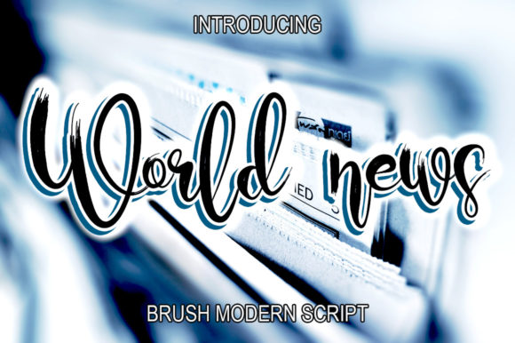 World News Font: Elegant Script for Business Branding